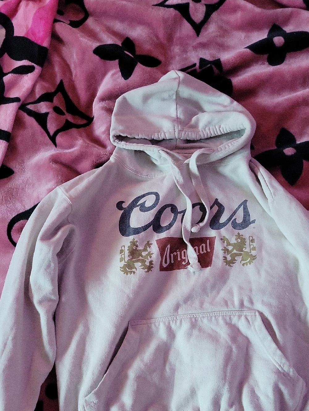 Coors Original Pullover Hoodie - White Size Large